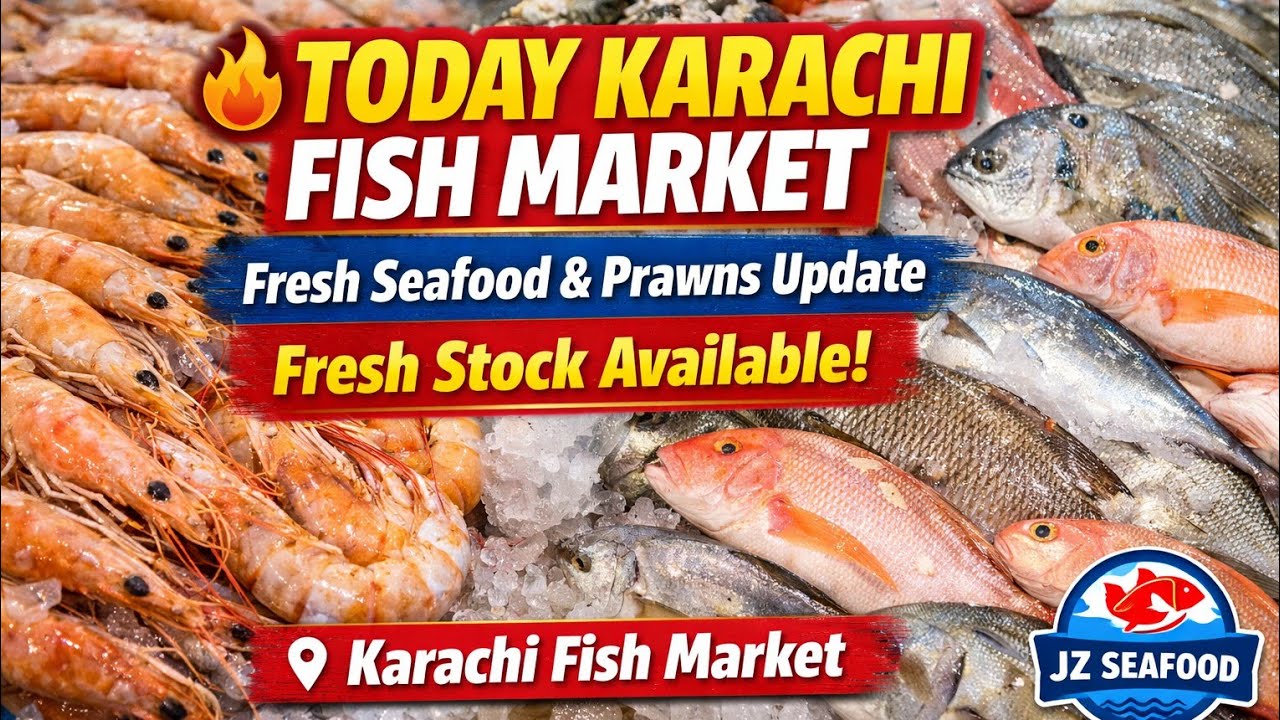 🔥 Today Karachi Fish Market Rate Update | Fresh Seafood & Prawns Market Update 🦐🐟12feb2026