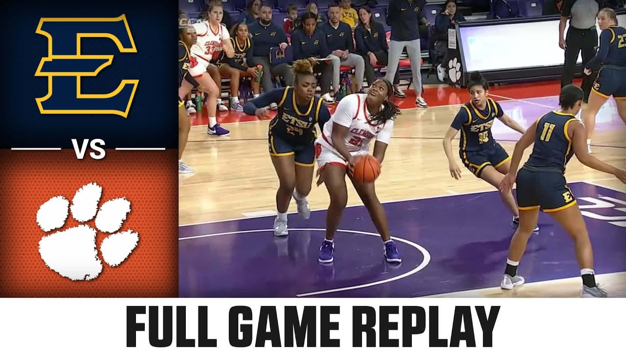 East Tennessee State vs. Clemson Full Game Replay | 2023-24 ACC Women’s Basketball