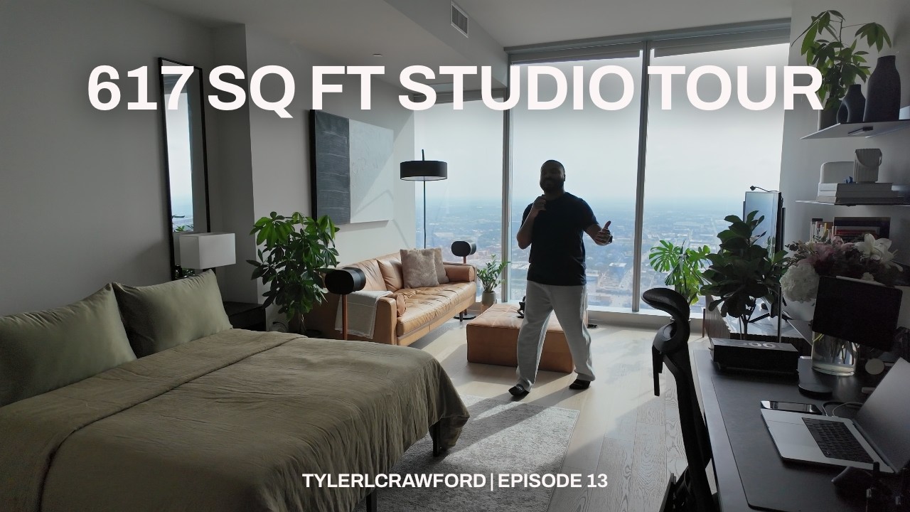 My 617 Sq Ft Studio Apartment Tour (Layout + Organization Systems)