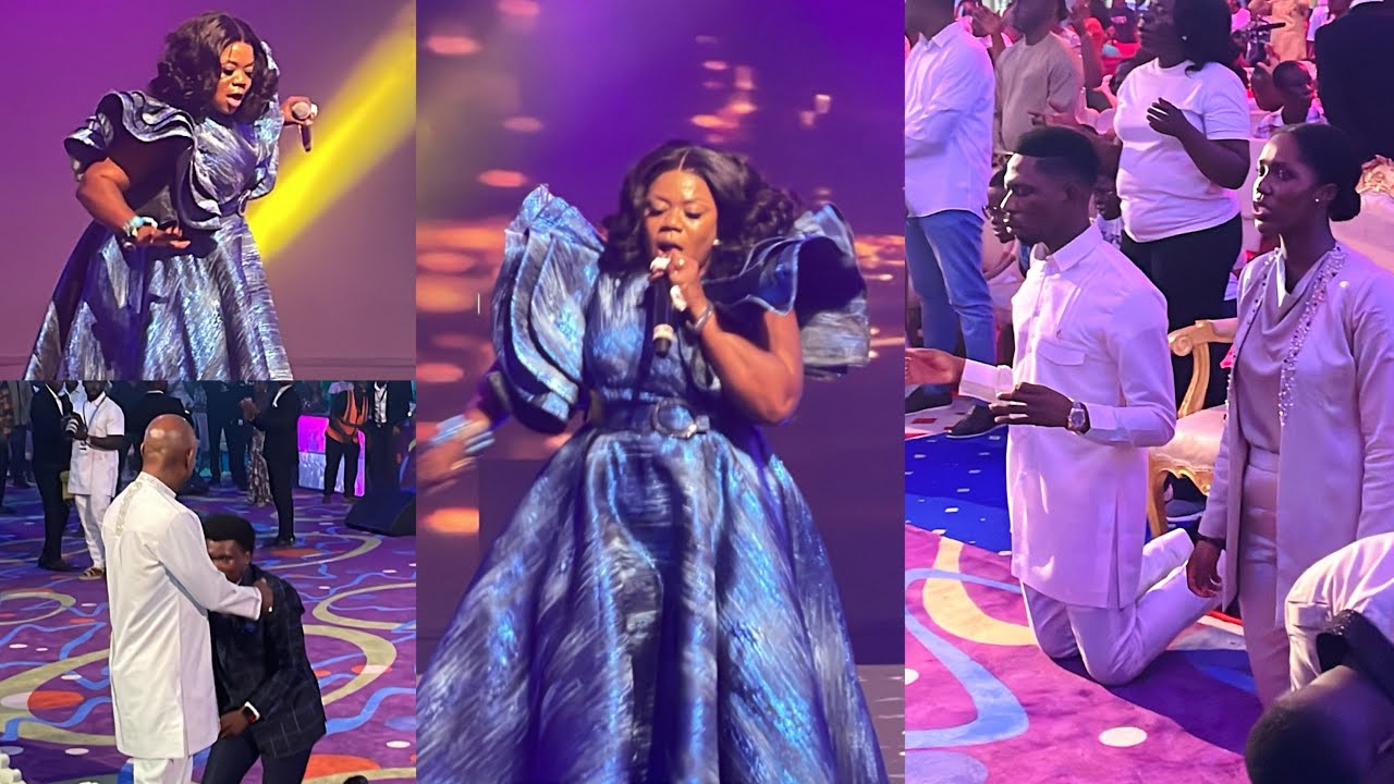 Wow Watch Piesie Esther’s Spiritfilled performance that made Moses Bliss & wife kneel to worship God