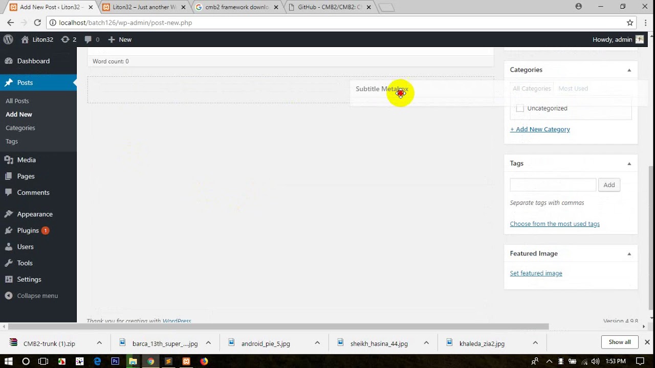 web devolopment part 2cmb 2, subtitle 132