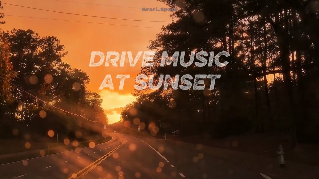 Sunset Drive with Groovy music