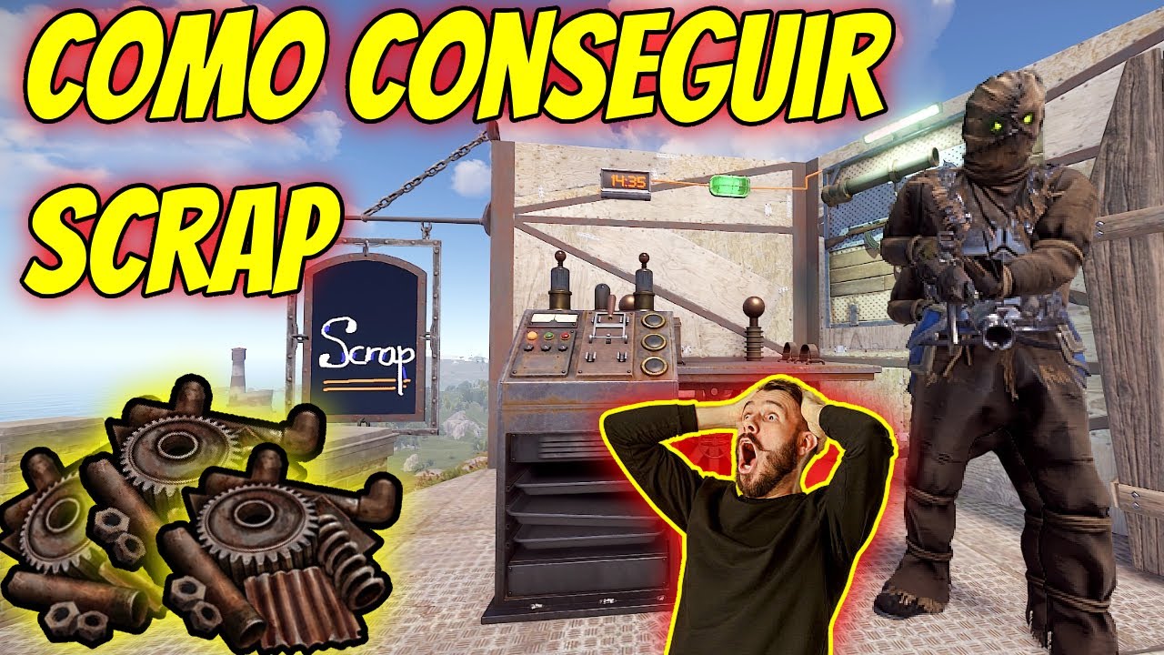💁🏼Como conseguir scrap chatarra🫘🍄‍🟫 en rust vanilla - Tutorial facil