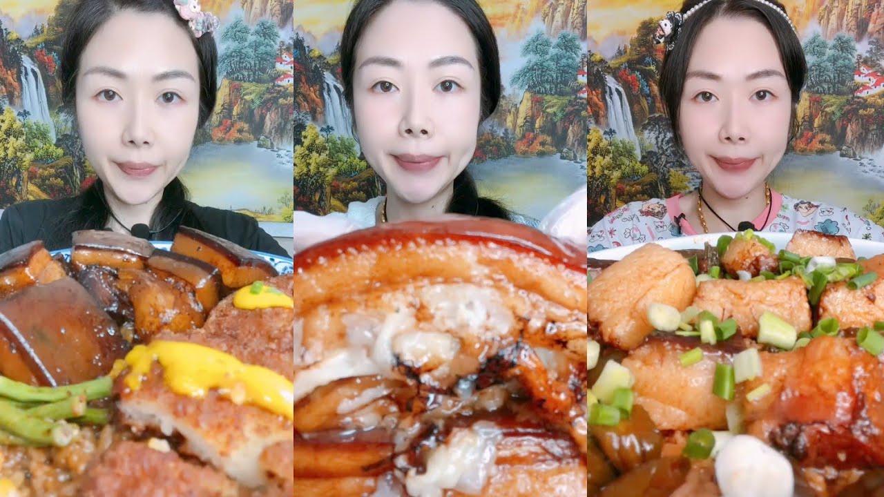 Eating Challenge: Eating pork braised pork belly beef 🍖🍖🍖#delicious #belly #pork #yummy 