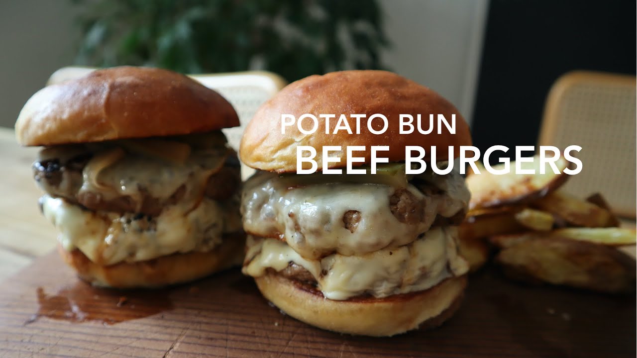Potato Bun Beef Burgers Recipe I Traditional, but not