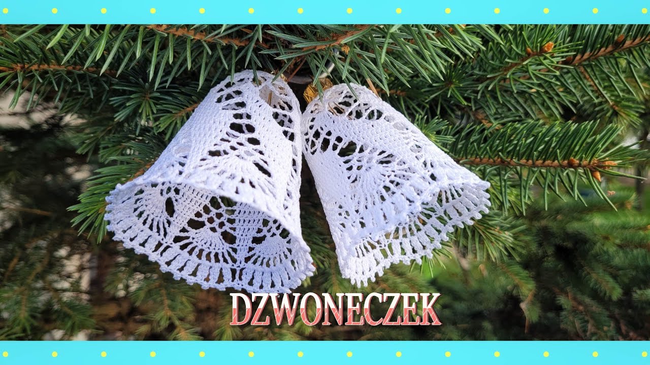 Dzwoneczek na choinkę na szydełku (wzór 5)