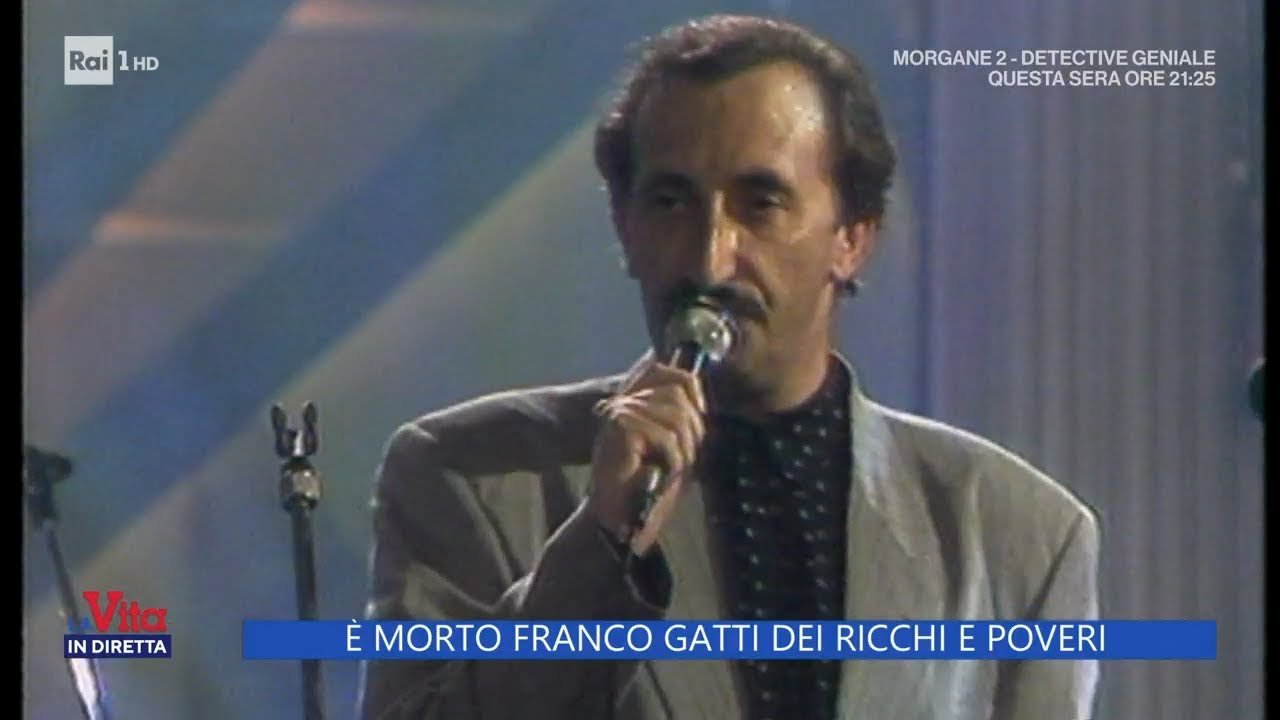 È morto Franco Gatti dei Ricchi e Poveri - La Vita in diretta 18/10/2022