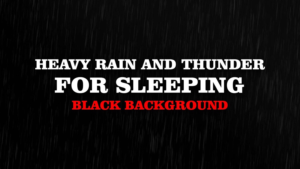 Relaxing Thunderstorm Rain | Black Screen for Sleep & Stress Relief #2.13a
