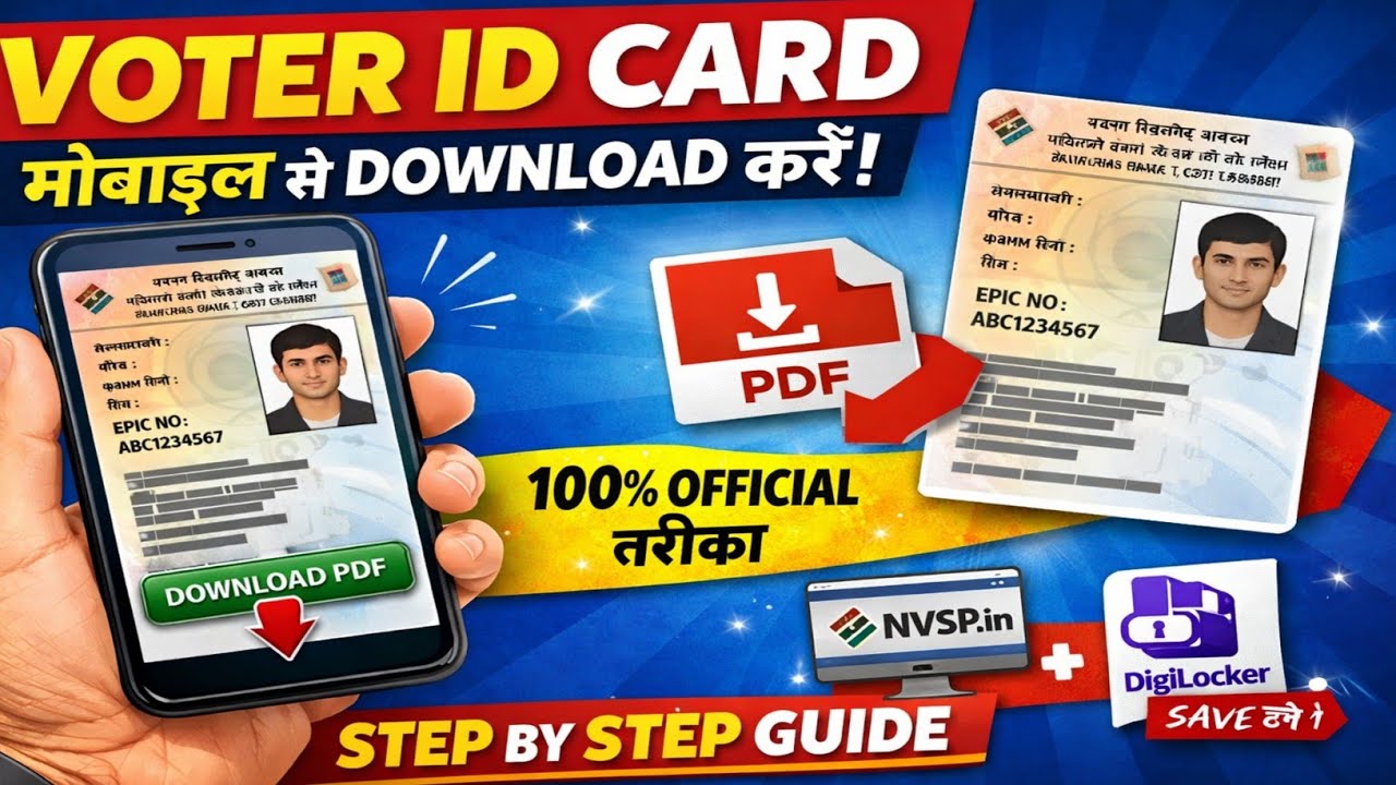 Voter ID Card Dwonload करे मोबाइल से 