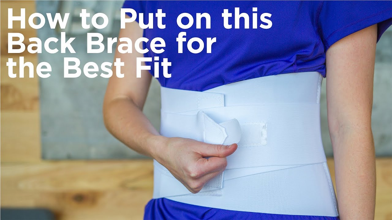 How to Put on This Back Brace for the Best Fit | Women's Lumbar Support for Lower Back Pain