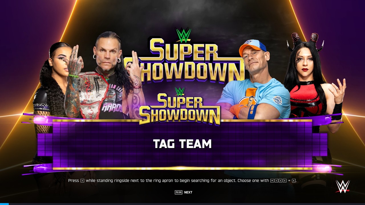 John Cena & Stephanie Vaquer vs Jeff Hardy & Jaida Parker | Mixed Tag Team Match