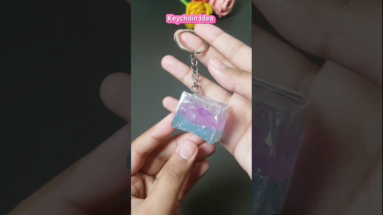 How to Make a Magic Nano Tape Keychain with Slime🏷️| Easy DIY New Art Idea✨@JaasrWorld #viralshorts