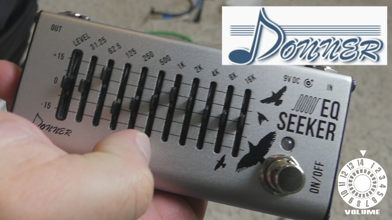 Педаль эквалайзера Donner Seeker | Клон 10-полосного эквалайзера MXR