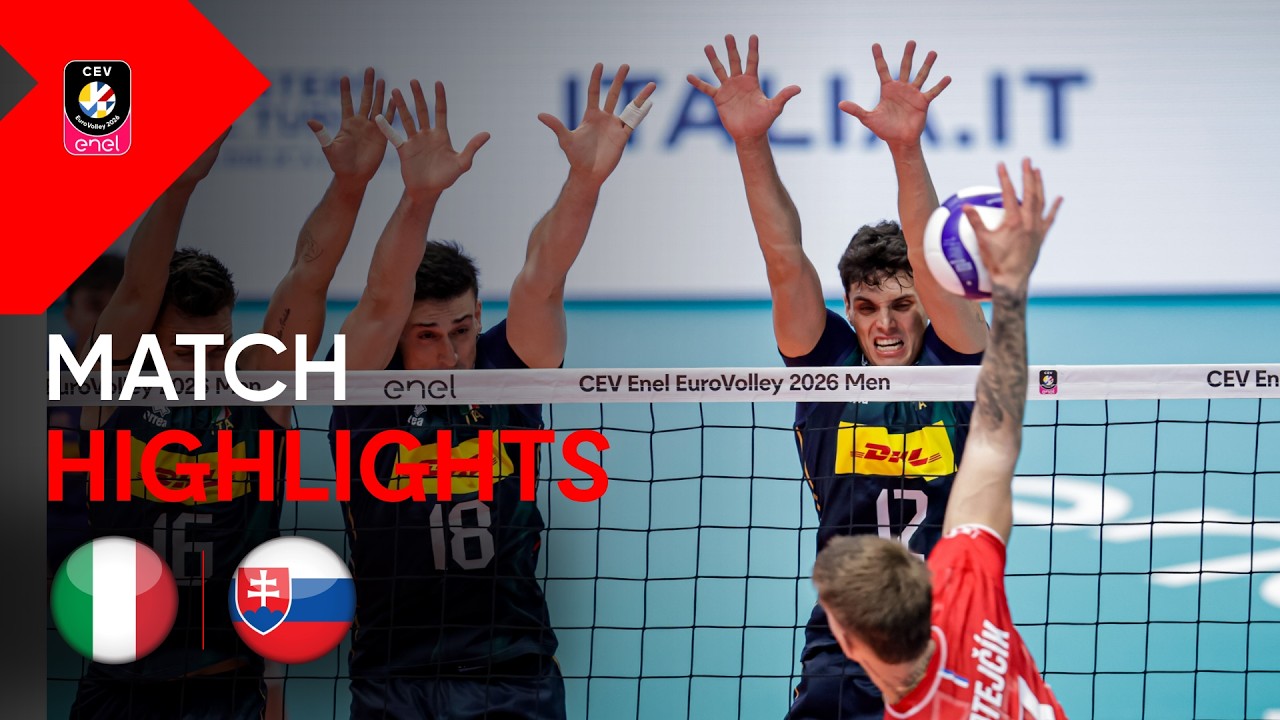 Highlights | Italy vs. Slovakia | CEV Enel EuroVolley 2026 | Men