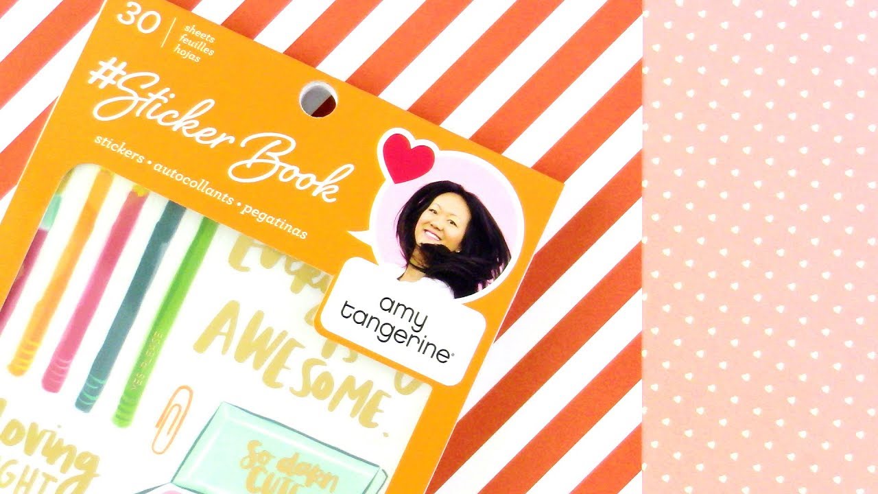 🎨🖌️ American Crafts Amy Tangerine Sticker Book Flip Through 🎨🖌️