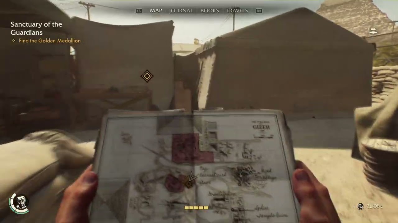 Golden Medallion Location in Sanctuary of the Guardians in Indiana Jones and the Great Circle