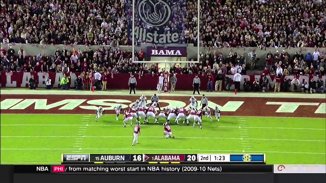 Auburn vs Alabama Special Teams 2014