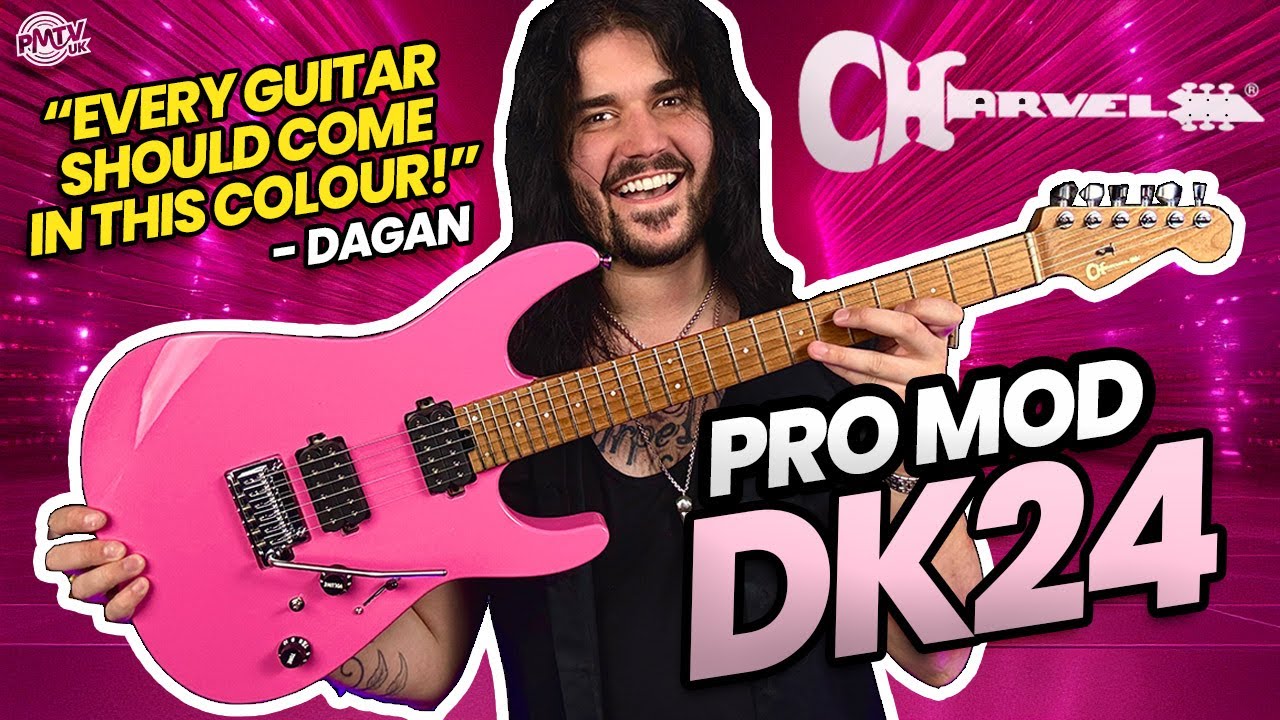 Pink Guitars Shred Faster, FACT! - Charvel Pro Mod DK24, Bubblegum Pink Demo