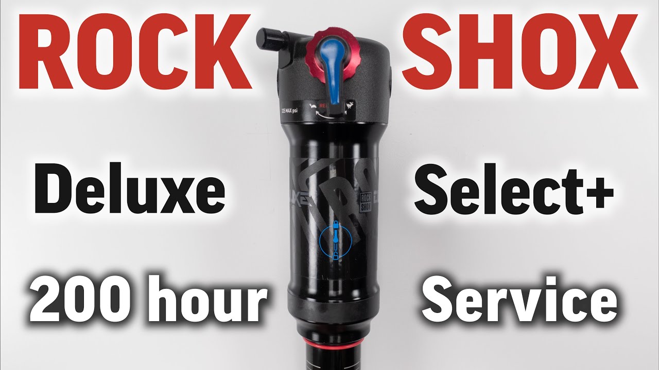 Rockshox Deluxe Select + B2 shock 200 and 50 hour full service guide for beginners.  YOU can do it