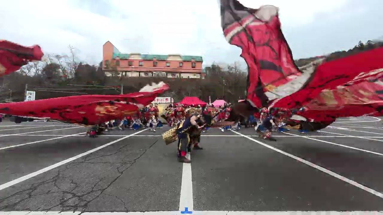 kagura　鬼岩福鬼まつり　２回目演舞　2026年2月1日　鬼岩ドライブイン