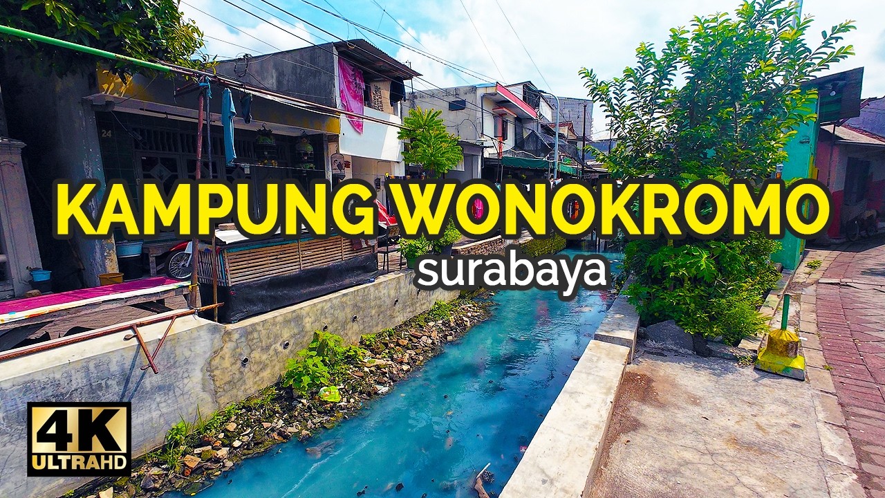 DEG-DEGAN‼️ Blusukan lewat Gang Sempit di Kampung Wonokromo Surabaya 【4K】