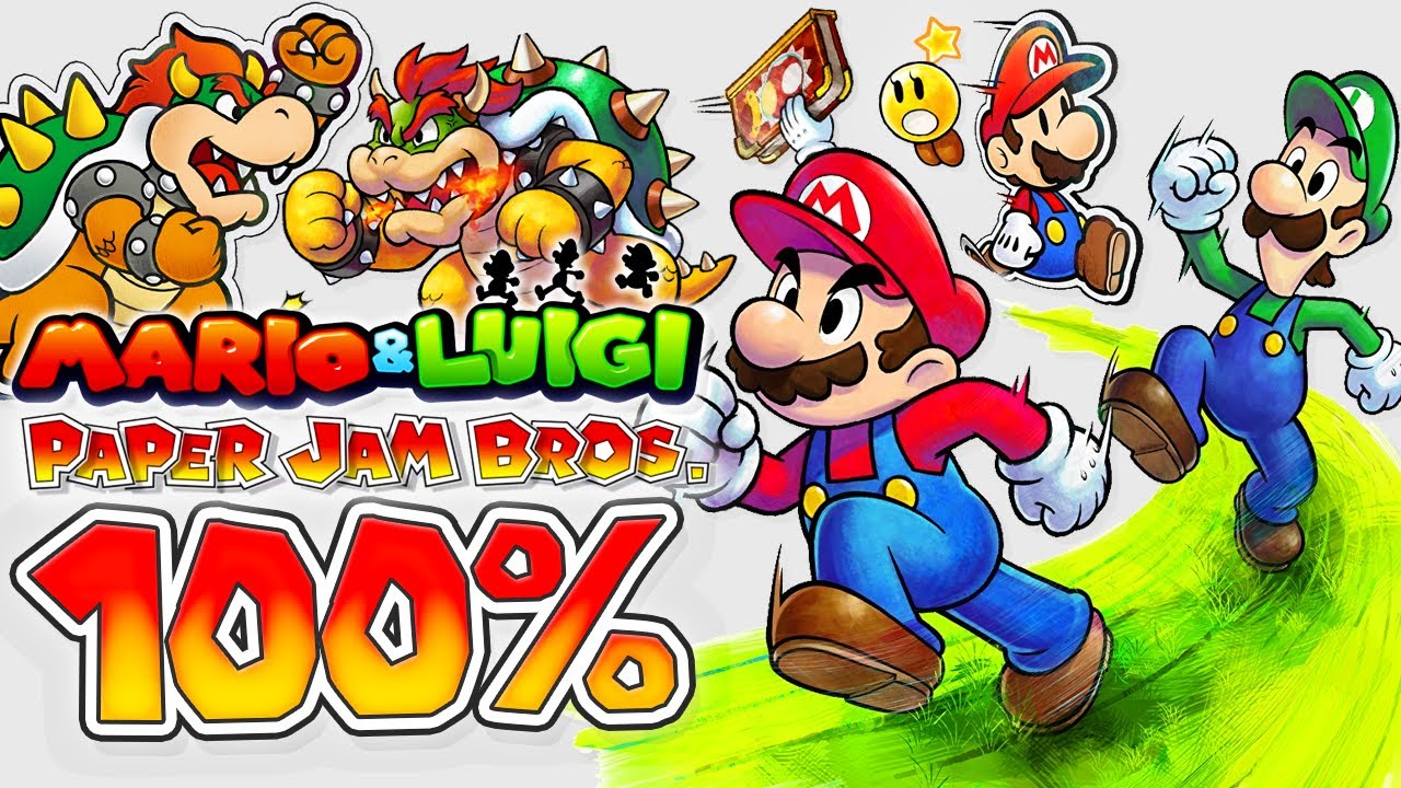 Mario & Luigi Paper Jam - 100% Longplay Full Game Walkthrough Gameplay Guide