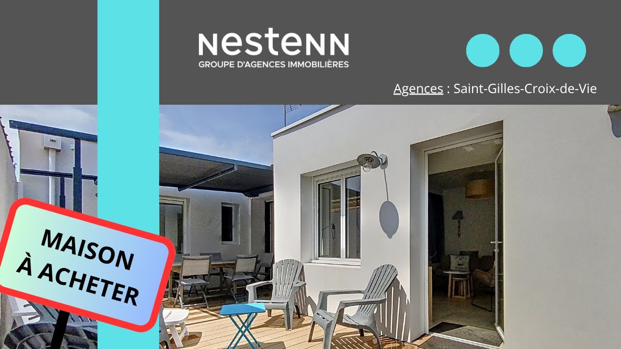 En Vendée à vendre maison de plain-pied située dans le quartier prisé de Boisvinet.