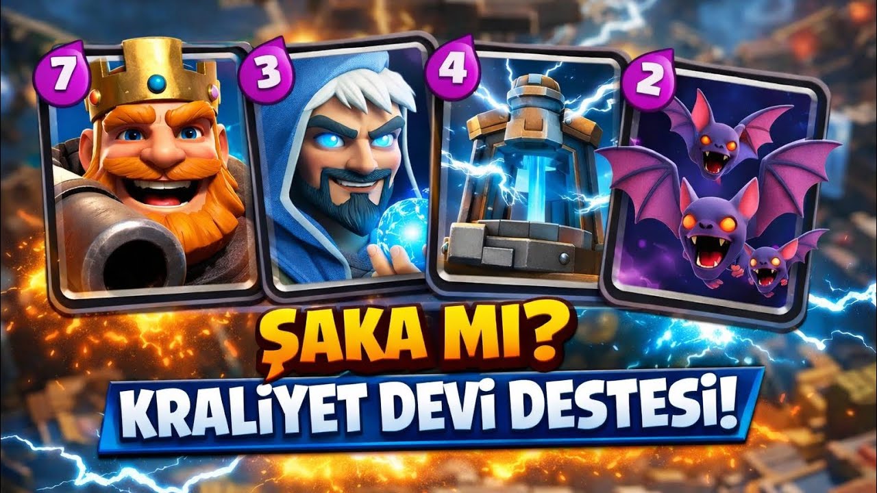 Bu Deste ŞAKA MI? Kraliyet Devi Destesi 🫢 #clashroyale 