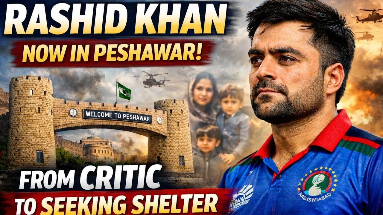 “Rashid Khan Shifts to Peshawar Amid Afghanistan War! Pakistan Reaction Shocks Fans”