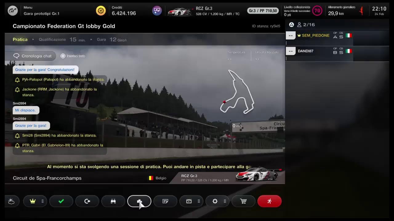 CAMPIONATO FEDERATION GT #4 LOBBY #GOLD GARA 4