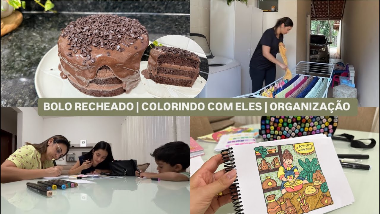 Como fiz o bolo da Laura| organização da casa| paguei língua | colorindo com eles| LAÍS VELOSO