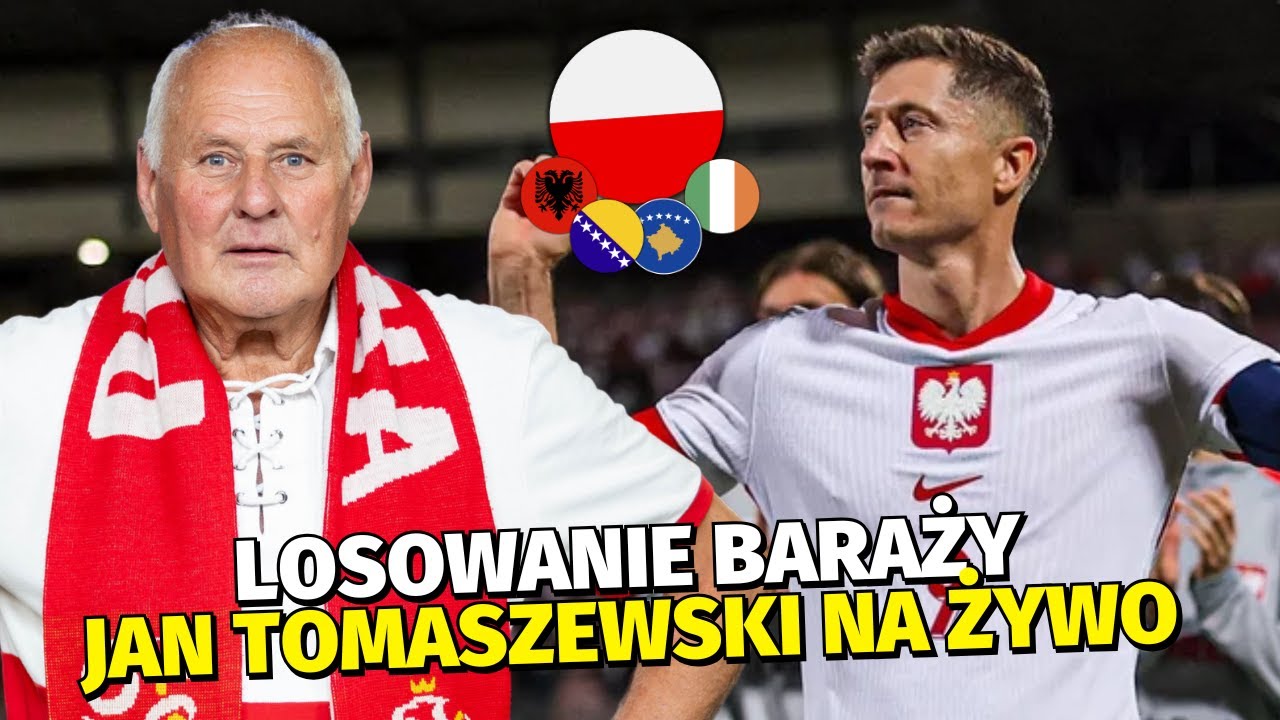 LOSOWANIE BARAŻY MŚ! JAN TOMASZEWSKI KOMENTUJE NA ŻYWO [LIVE]