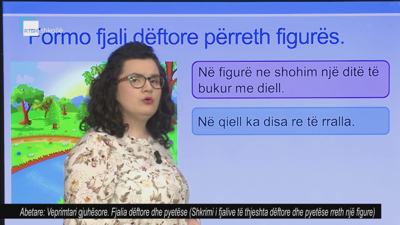 Abetare - Veprimtari gjuhësore. Fjalia dëftore dhe pyetëse.
