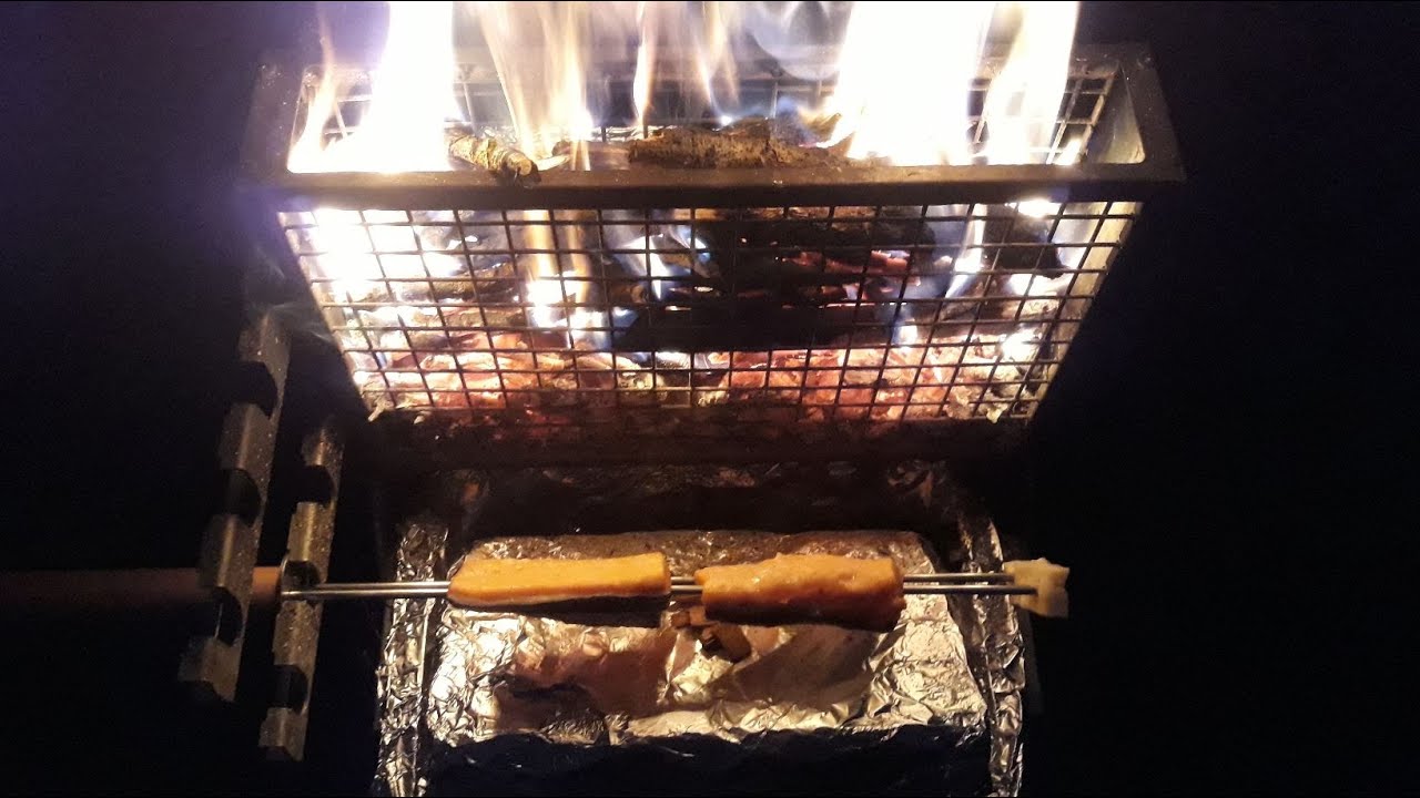 GrillGilley Vertikalgrill als Feuerkorb