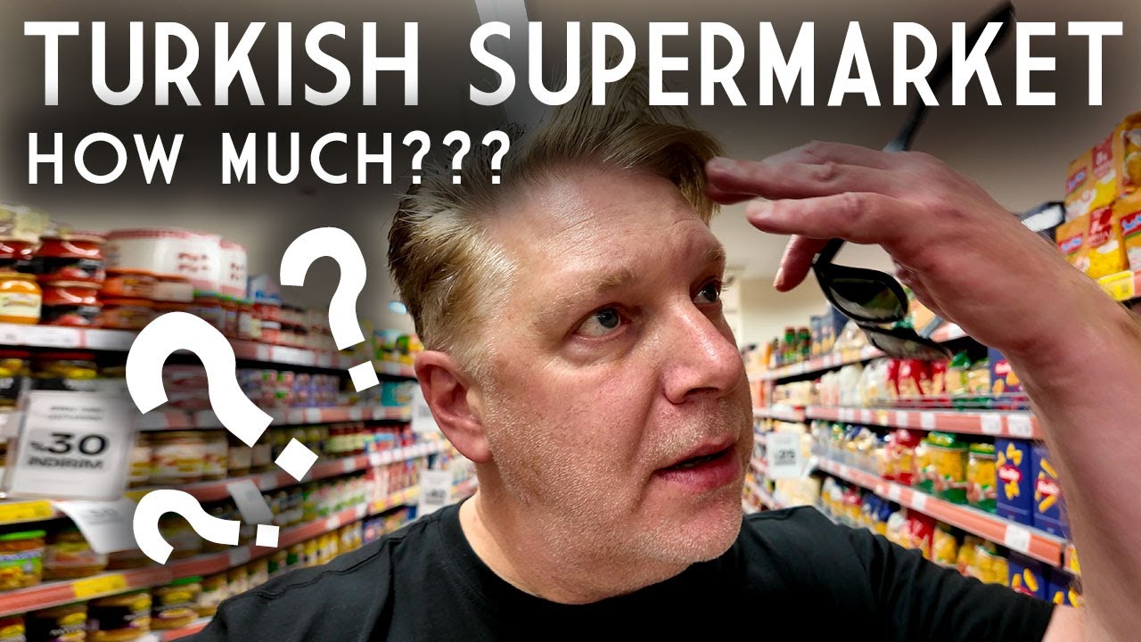 FIRST TIME in TURKISH Supermarket! Snack Hunt in Lara Beach, Antalya!