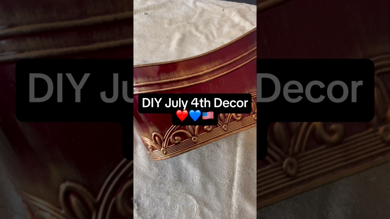 DIY July 4th Decor Using Thrifted Items | Sumner Decor Upcycle