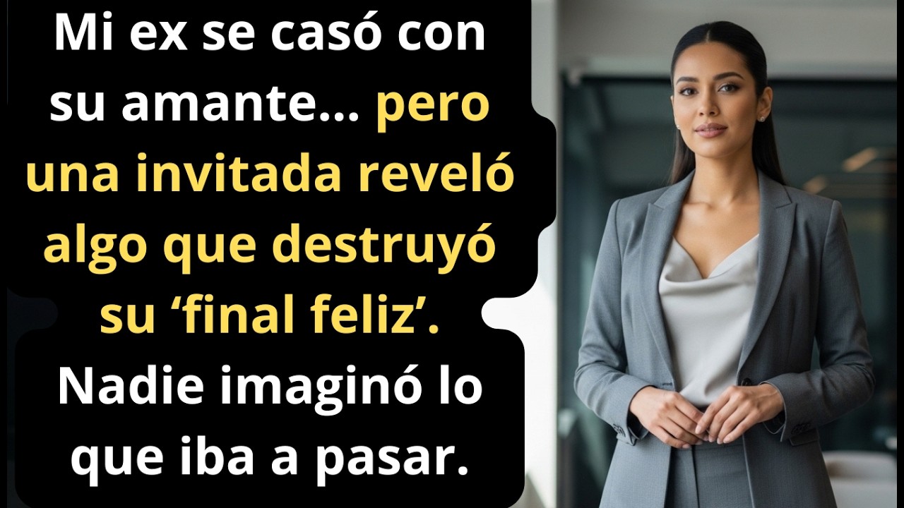 Tras el divorcio, mi ex se casó con su amante… hasta que una invitada reveló todo