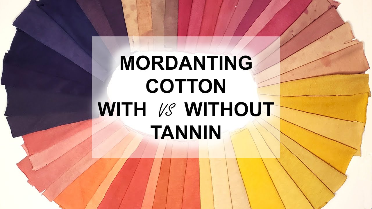 Mordanting Cotton With vs Without Tannin