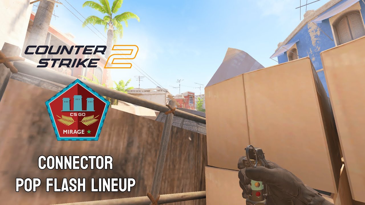 CS2 Mirage connector flash lineup from top mid