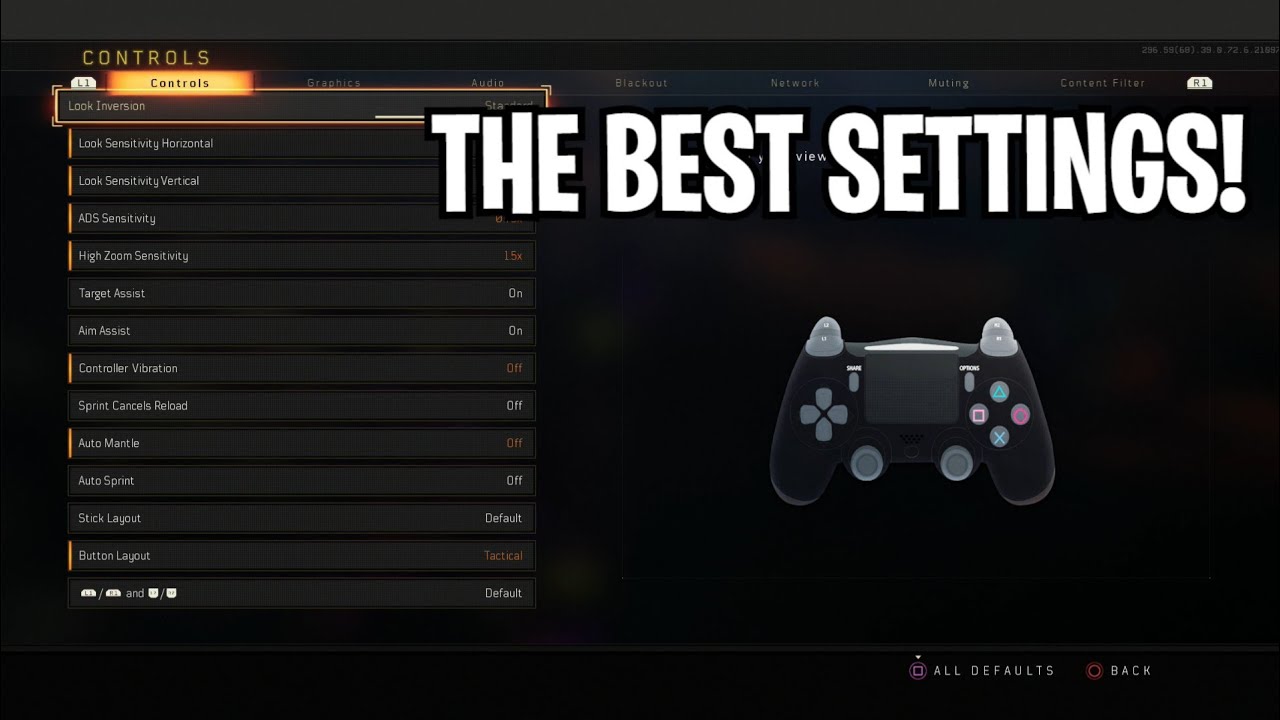 My Settings On Black Ops 4! (COD BO4) Best Settings & Sensitivity On PS4 - Black Ops 4 2020