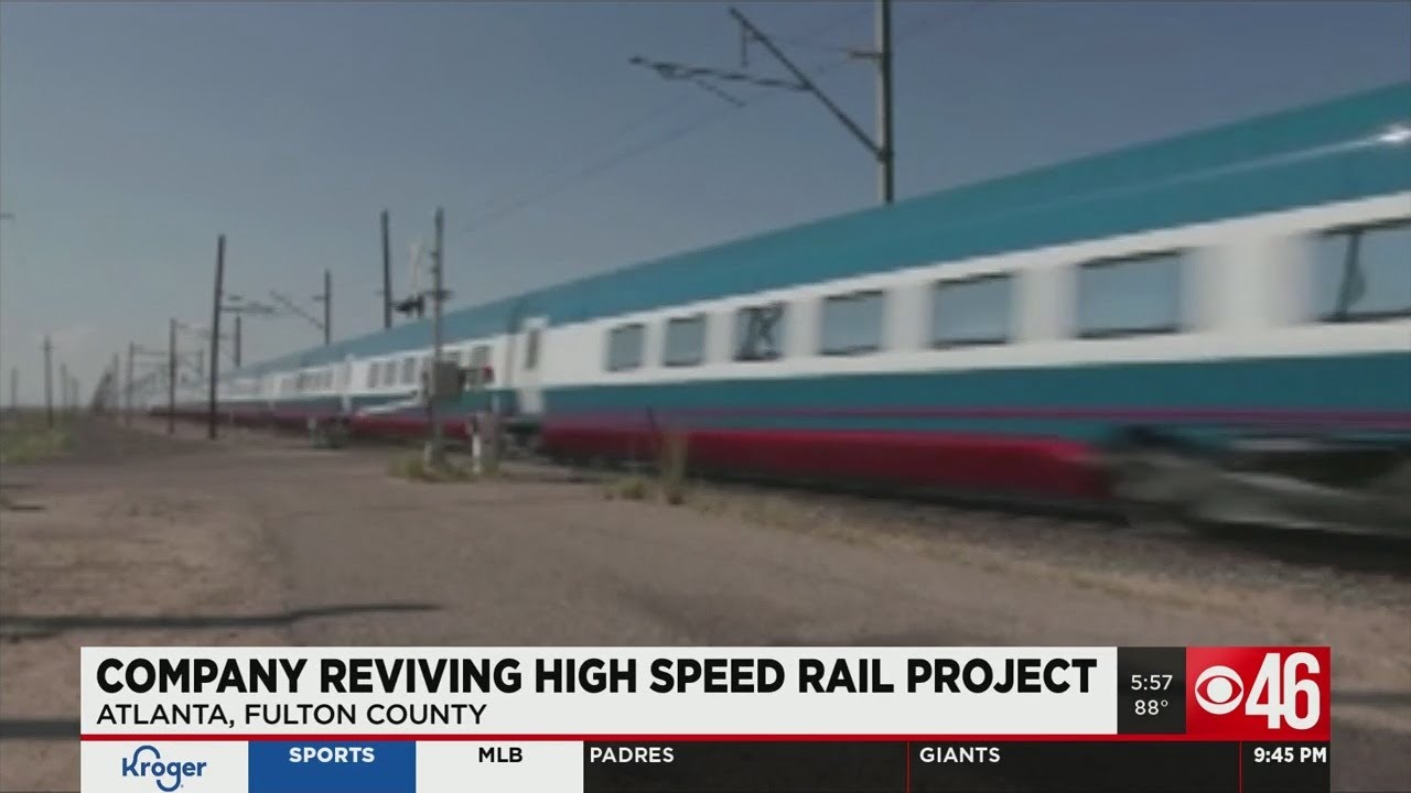 Company reviving high speed rail project in Atlanta