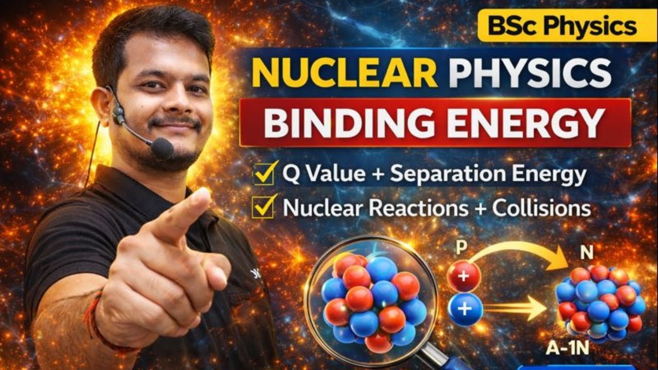 Nuclear Binding Energy & Q Value Complete | Separation Energy + Collisions | BSc Physics