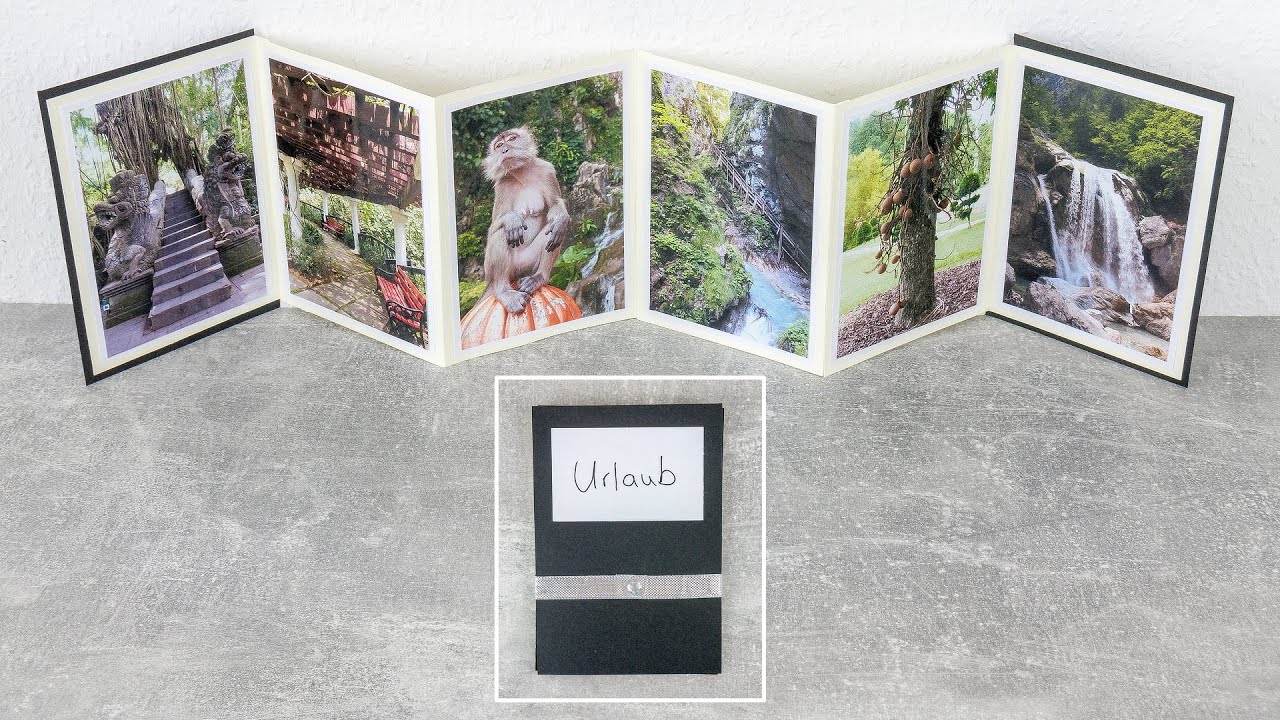 Fotoalbum im Leporello Stil basteln | DIY Geschenkidee | Foto Leporello selber machen