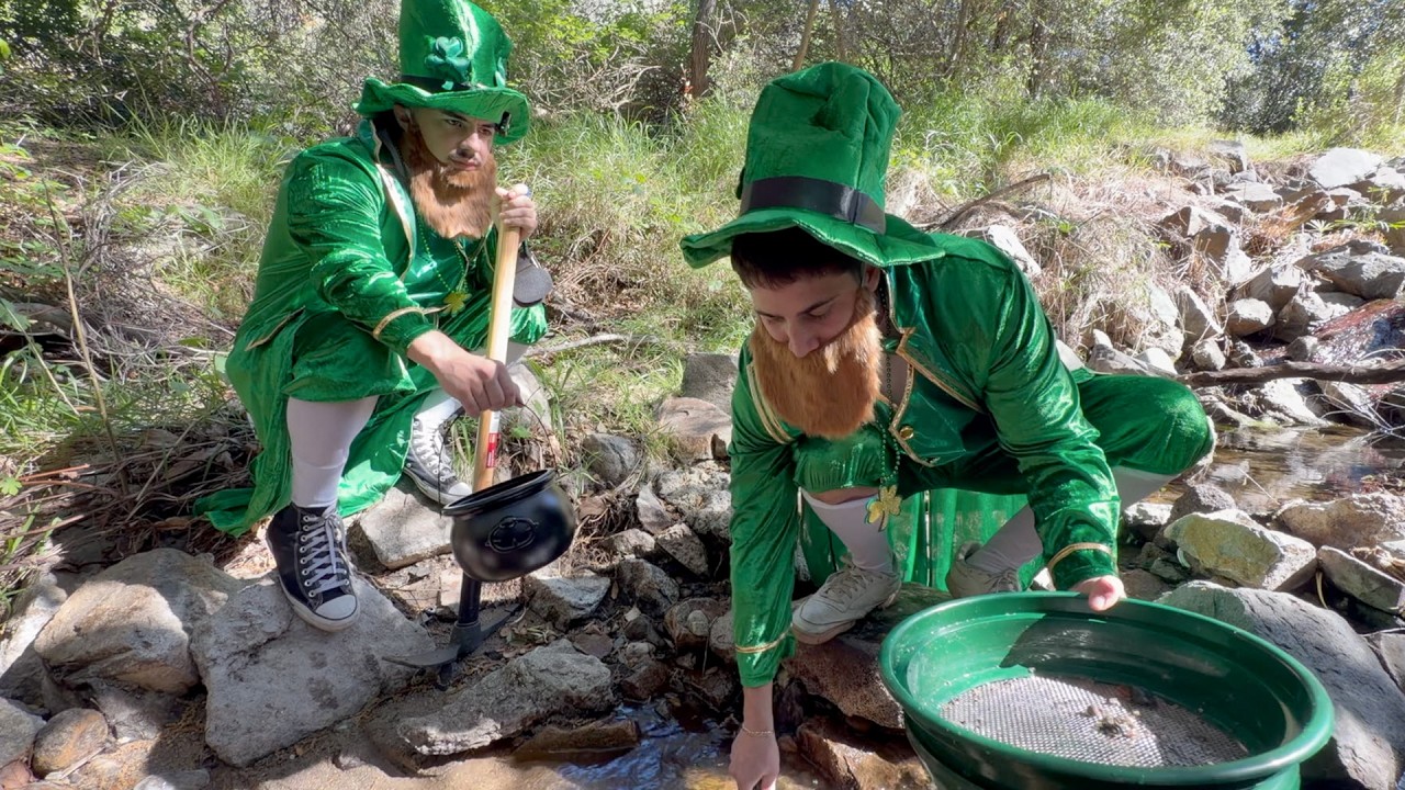 2 Leprechauns Go Mining For Gold