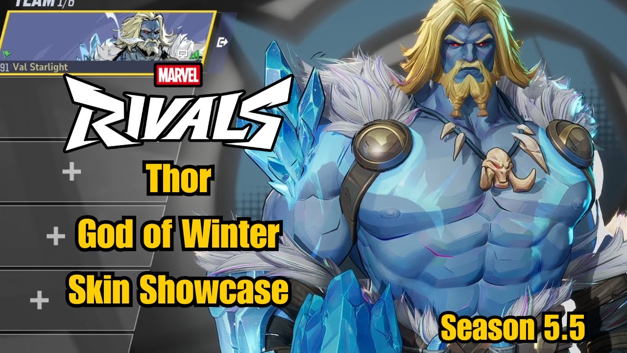 Thor | God of Winter Skin Showcase | Marvel Rivals Gameplay Season 5.5