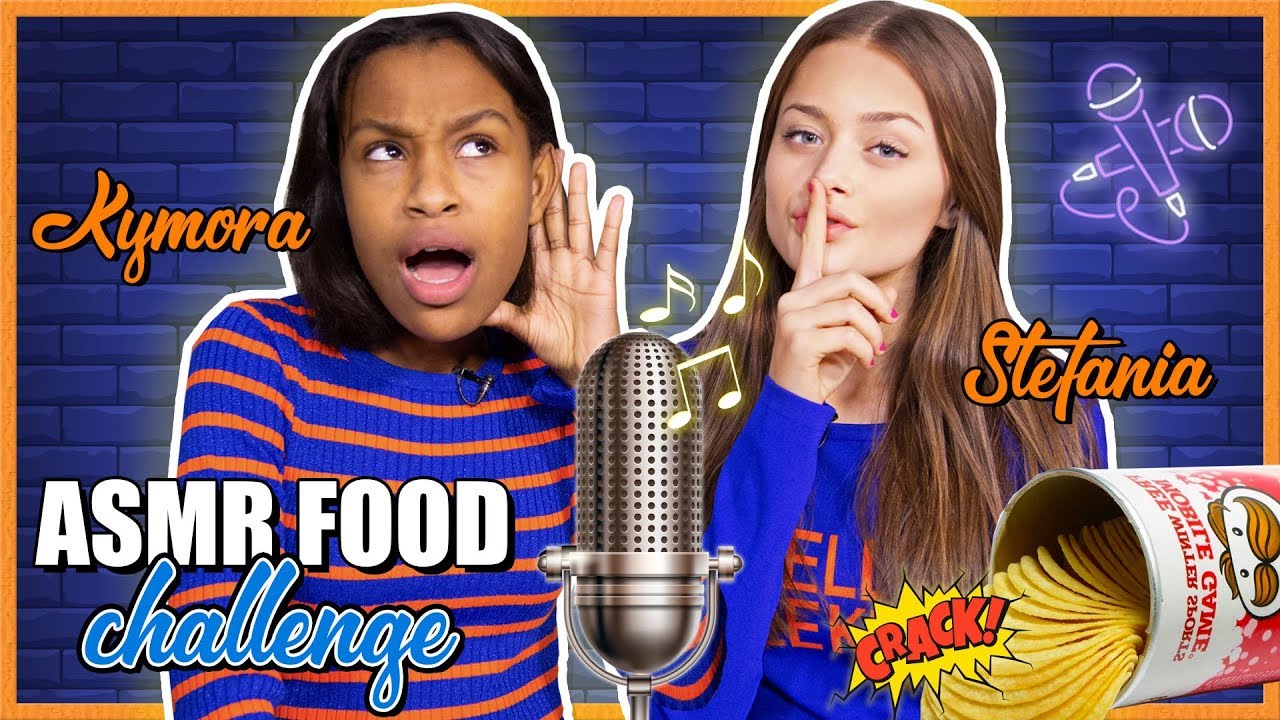 ASMR FOOD CHALLENGE met STEFANIA & KYMORA