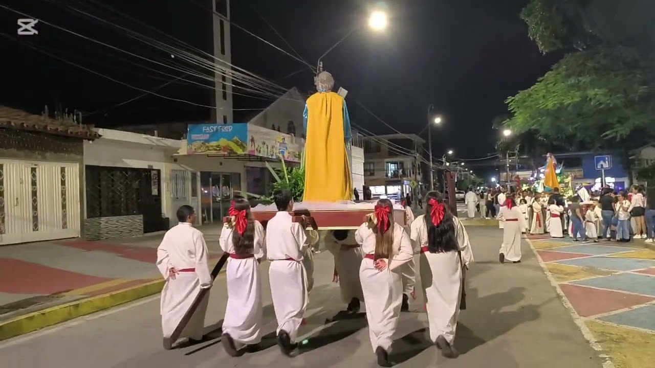 Semana santa en Yumbo 2025 lunes santo la unción en Betania