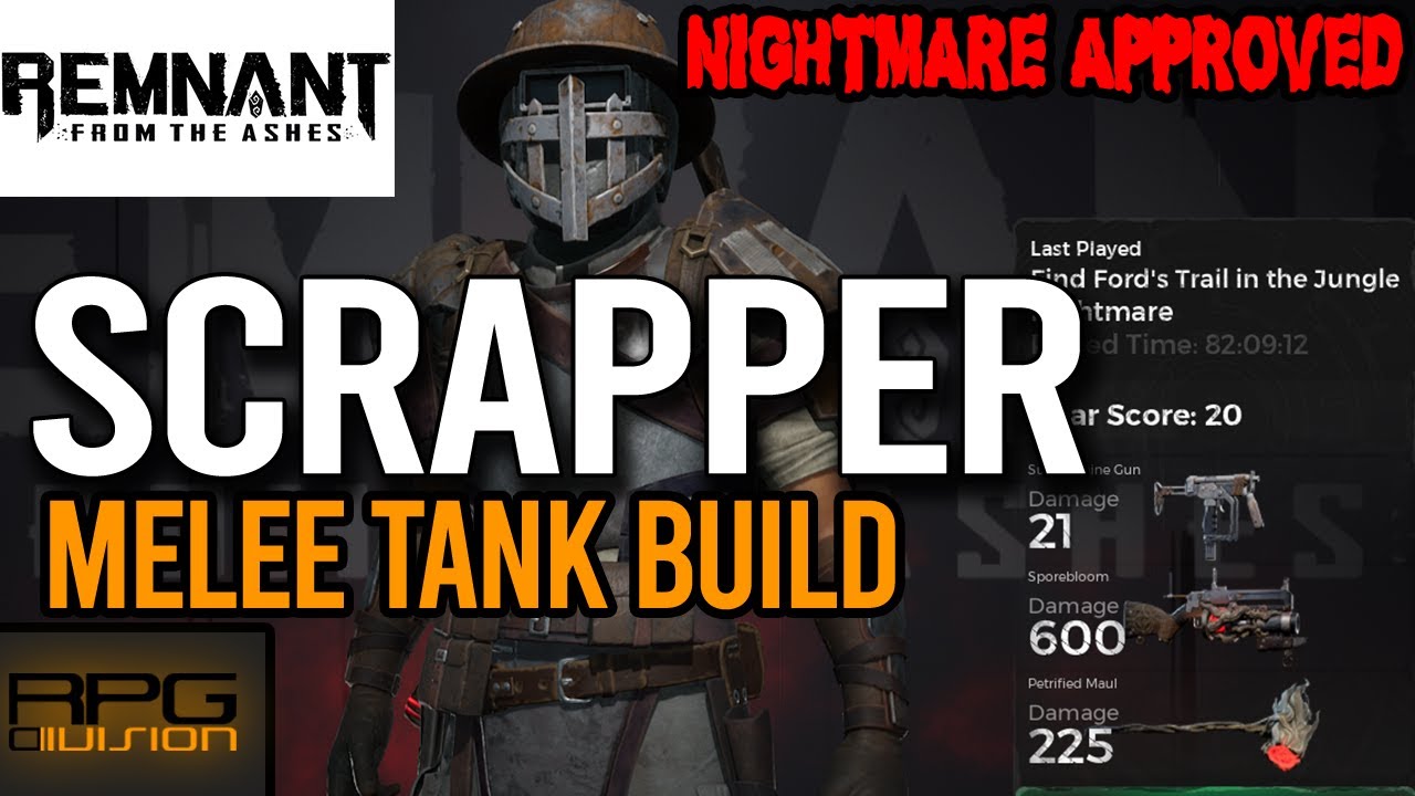 SCRAPPER Melee Tank Build (Swamps of Corsus) - REMNANT FROM THE ASHES