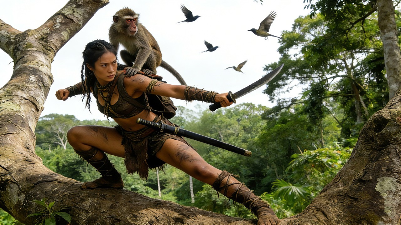 Action Epic!Tribal girl becomes an iron-blooded warrior,fights invading enemies to protect her home!