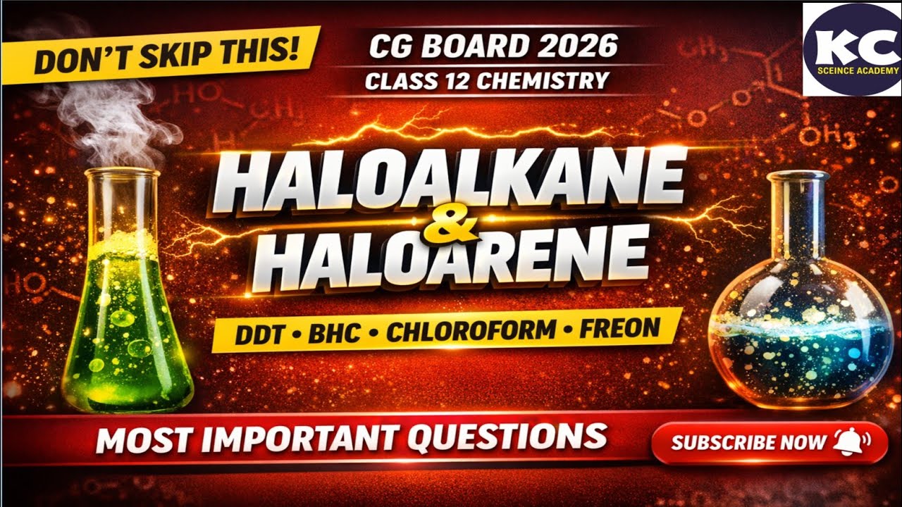  Haloalkane and Haloarenes chapter 6 l 12th chemistry #vairalvideo #science academykc #impquestions 